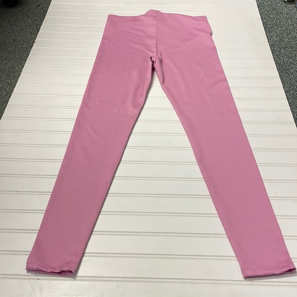 H & M Pink Ribbed Leggings- #1836 - Picture 11 of 12